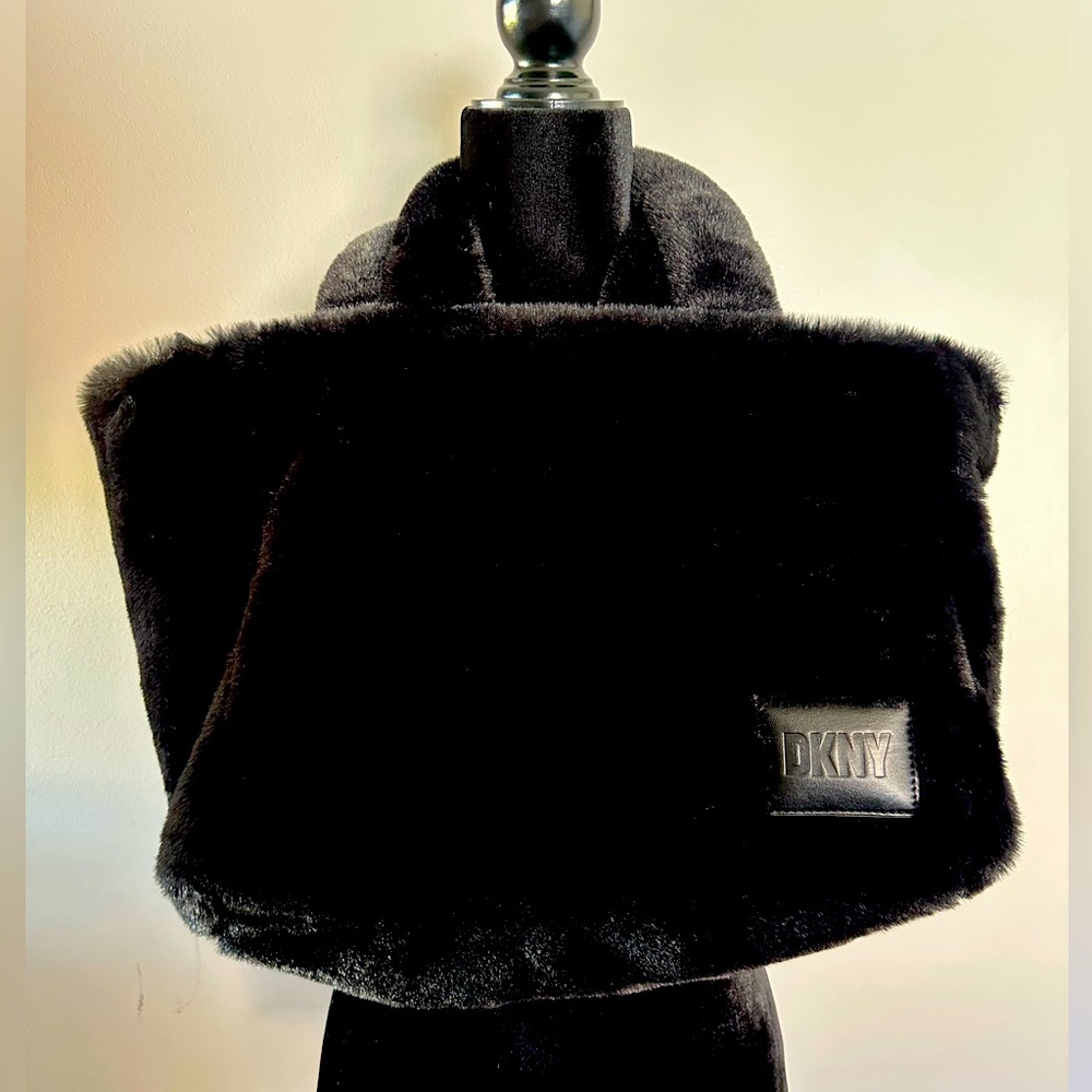 DKNY fur tote